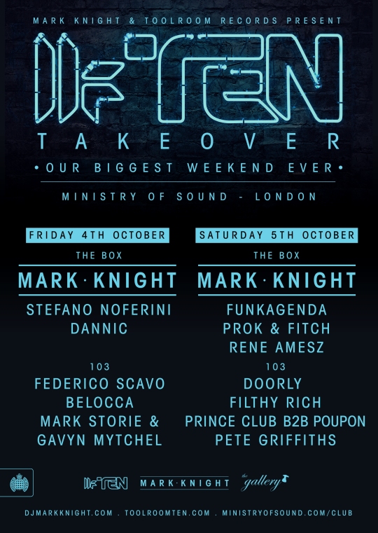 Toolroom Ten takeover Poster