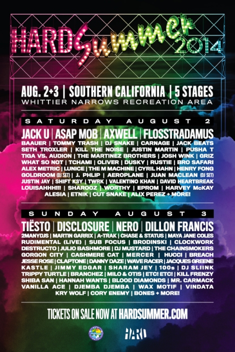 HARD Summer unveils complete line up, featuring Disclosure, A$AP Mob and more!